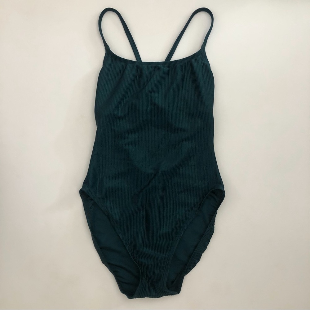 Vintage Ribbed Swimsuit Sz M - Picture 7 of 7